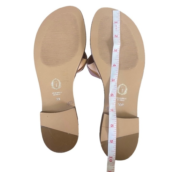 Sarah Flint Dusty Rose Gigi Leather Thong Sandals Sz 39